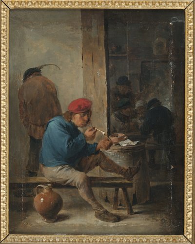 Escena de taberna con fumadores (detalle) de David Teniers the Younger