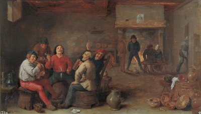 Fumadores y Bebedores de David Teniers the Younger