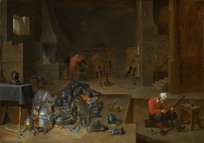 La Tienda de los Armeros de David Teniers the Younger