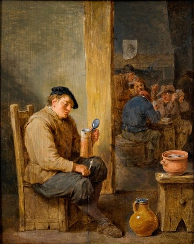 La taza vacía de David the Younger Teniers