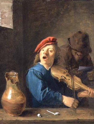 El Violinista, 1633 de David Teniers the Younger