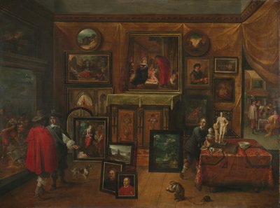 El interior de una galería de arte, c.1640 de David Teniers the Younger