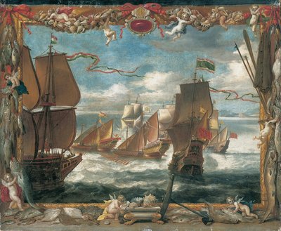 El Encuentro con la Flota Turca de David Teniers the Younger