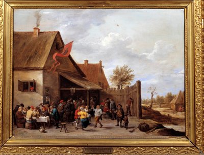 DAVID TENIERS THE YOUNGER. EL MONO PINTOR - HACIA 1660 - OLEO/TABLA - 24x32  cm - ESCUELA FLAMENCA - NP 1805 - Album alb6148692