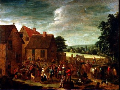 Celebraciones en el pueblo de David Teniers the Younger