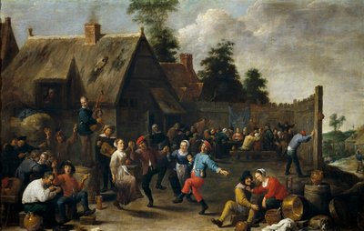 Fiesta del pueblo de David the Younger Teniers