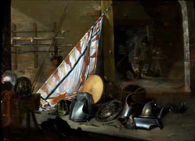 Interior de una Armería, 1649 de David the Younger style of Teniers