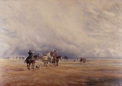 Lancaster Sands, Morecambe Bay (Tesoros) 1842 (óleo sobre lienzo) de David the younger Cox