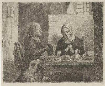 Oración antes de la comida de David van der Kellen