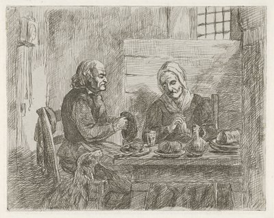 Oración antes de la comida de David van der Kellen