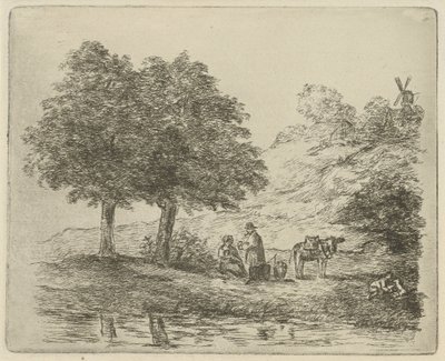 paisaje en familia de David van der Kellen
