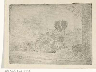 Dos perros de David van der Kellen