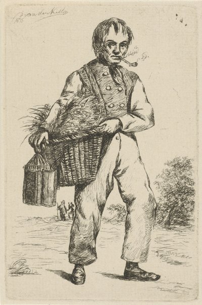 dos hombres en un jardín de David van der Kellen