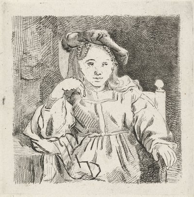 niña sentada de David van der Kellen