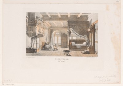 Salón del castillo, siglo XIII salón del castillo. (siglo XIII) (título sobre el objeto) de David van der Kellen