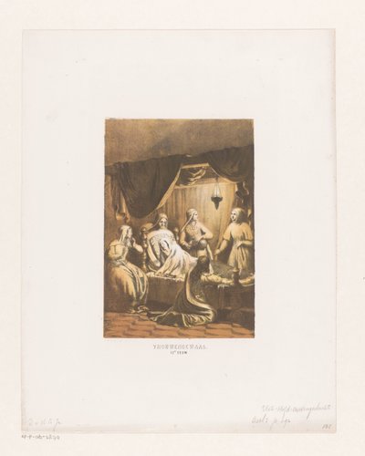 Traje plegable, siglo XII túnicas de mujer. Siglo XII (título sobre objeto) de David van der Kellen