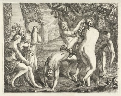Paisaje con una bacanal de David van der Plas