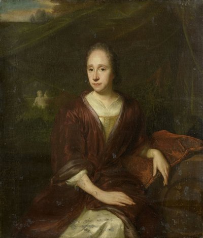 Retrato de Margaretha Nelis (1652-17050, segunda esposa de Casparus Commelin de David van der Plas