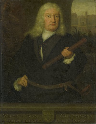 Retrato de Willem van Outhoorn, Gobernador General de las Indias Orientales Holandesas de David van der Plas