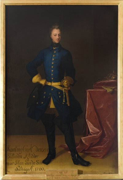 Retrato del Rey Carlos XII de Suecia de David von Krafft