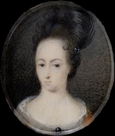 Miniatura de Hedvig Sofia, Princesa de Suecia, c.1700 de David von Krafft