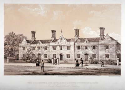 La Institución de Anualidades de Orfebres y Joyeros, Holcroft Road, Hackney, Londres, 1853 de Day and Son
