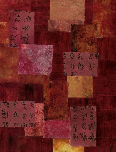 Collage de escrituras asiáticas de Deb Chaney