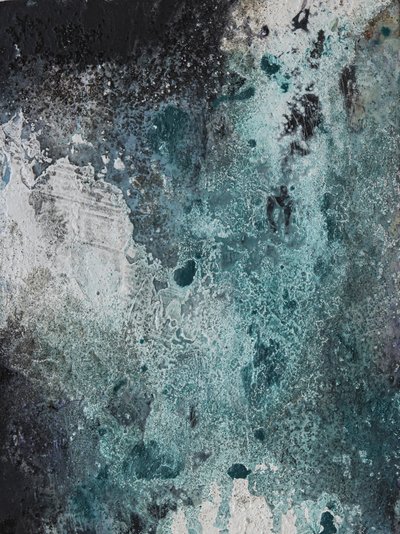 Texturas de color verde azulado helado de Deb Chaney