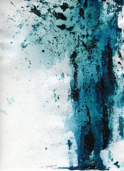 Abstracto azul misterioso de Deb Chaney