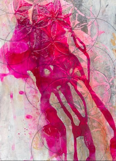 Flujo rosa vibrante de Deb Chaney