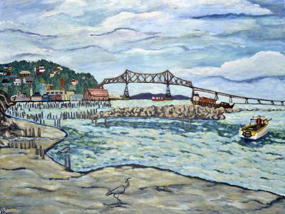 Garza Astoria, 2018 (acrílico sobre lienzo) de Deborah Eve Alastra