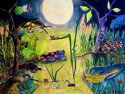 Despierta mientras duermes, 2015 (acuarela) de Deborah Eve Alastra