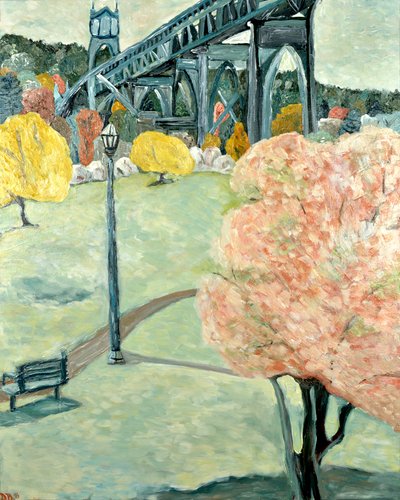 Parque de la Catedral, 2019 (acrílico sobre lienzo) de Deborah Eve Alastra