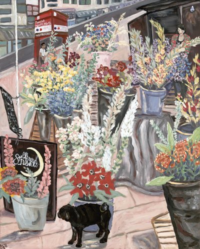 Dama de las flores, 2018 (acrílico sobre lienzo) de Deborah Eve Alastra