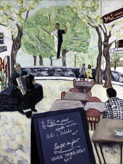 Montmartre, 2017 (acrílico sobre lienzo) de Deborah Eve Alastra