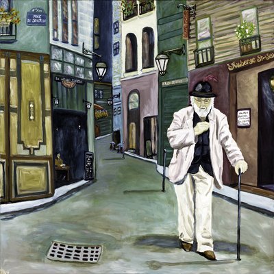 Parisien, 2018 (acrílico sobre lienzo) de Deborah Eve Alastra