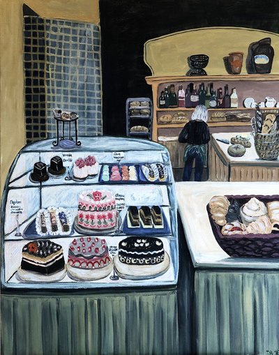 Patisserie, 2018 (acrílico sobre lienzo) de Deborah Eve Alastra