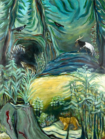 ReGrowth, 2021 (acrílico sobre lienzo) de Deborah Eve Alastra