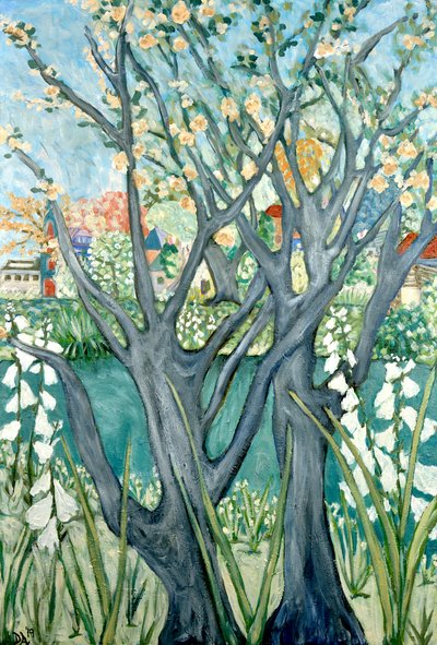 Árboles de primavera, 2012 (acrílico sobre lienzo) de Deborah Eve Alastra