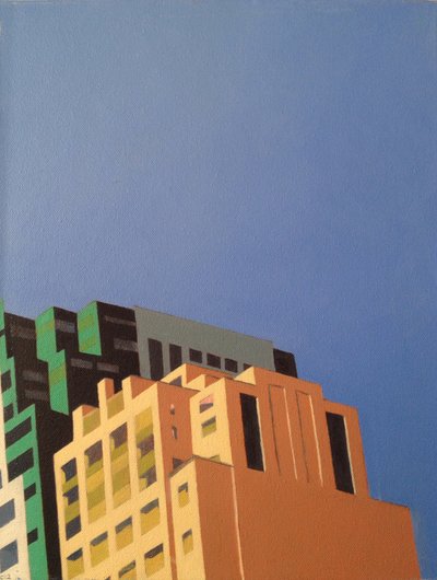 Brooklyn Hi Rise, 2012 (óleo sobre lienzo) de Deborah Stevenson