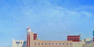 Brooklyn View Across Washington Street, 2012 (óleo sobre lienzo) de Deborah Stevenson
