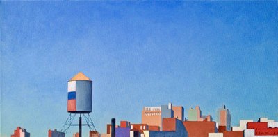 Brooklyn View From 4-t, 2012 (óleo sobre lienzo) de Deborah Stevenson