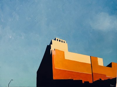In The Navy Yard, 2012 (óleo sobre lienzo) de Deborah Stevenson