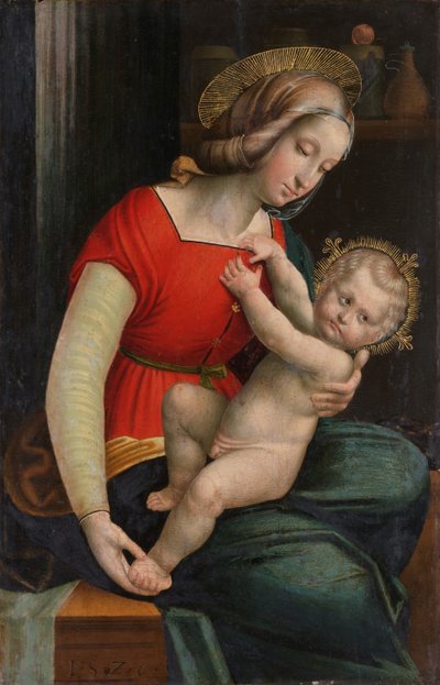 La Virgen con el Niño de Defendente Ferrari