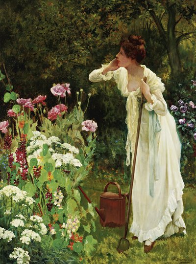 En la plenitud del verano (óleo sobre lienzo) de Delapoer Downing