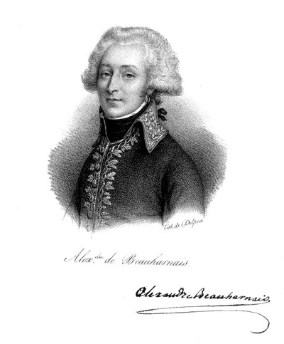 Alexandre, Vizconde de Beauharnais 1760-1794, soldado francés de Delpech