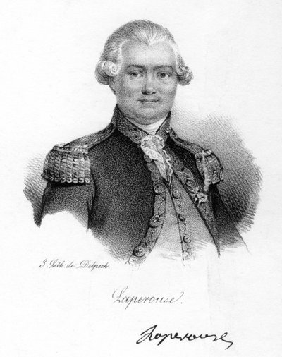 Conde de La Pérouse, navegante, astrónomo y explorador francés del siglo XVIII, c. 1830 de Delpech
