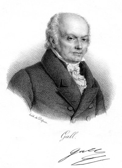Franz Joseph Gall, médico alemán y fundador de la frenología, c1820 de Delpech