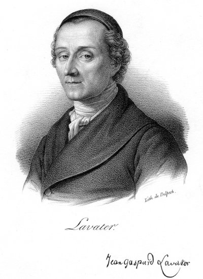 Johann Kaspar Lavater, fisionomista y teólogo suizo, c1830 de Delpech