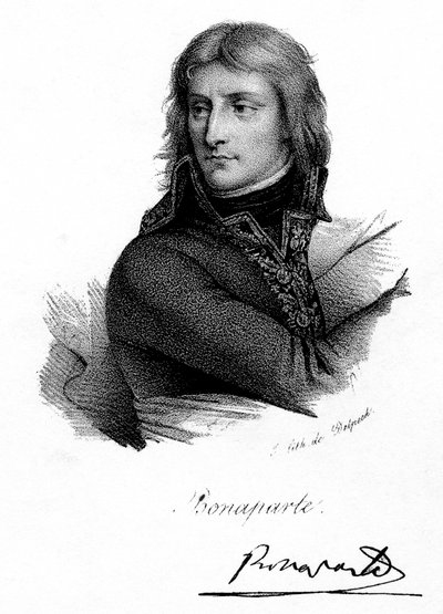 Napoleón Bonaparte de joven, c. 1790s, c. 1830 de Delpech